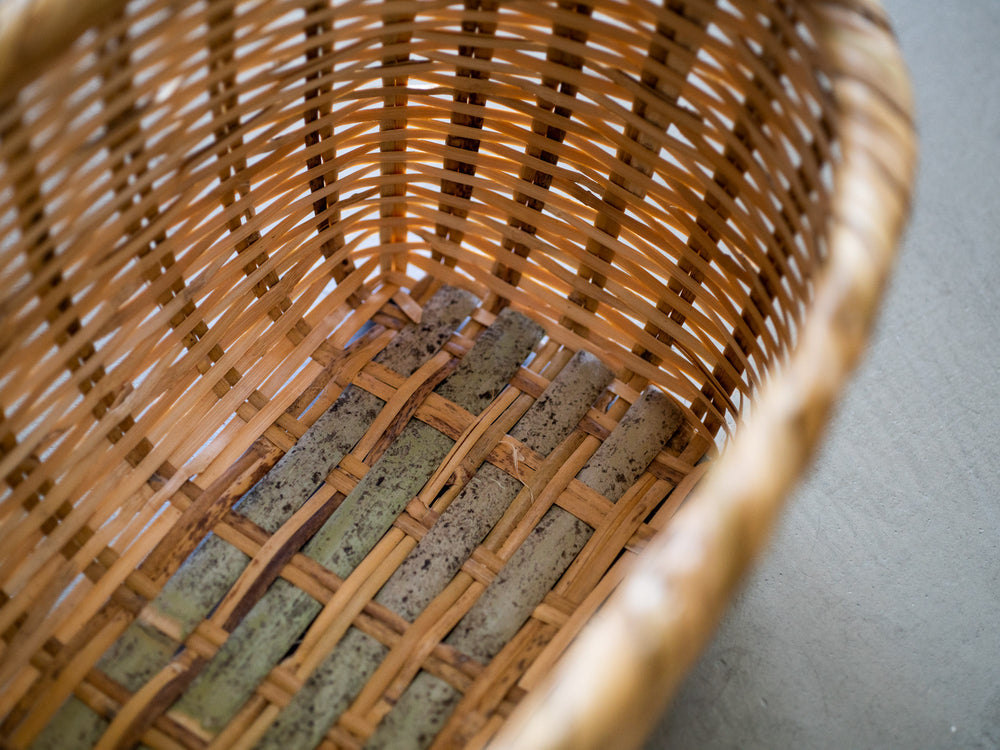 Aizu Bamboo Single Handle Basket