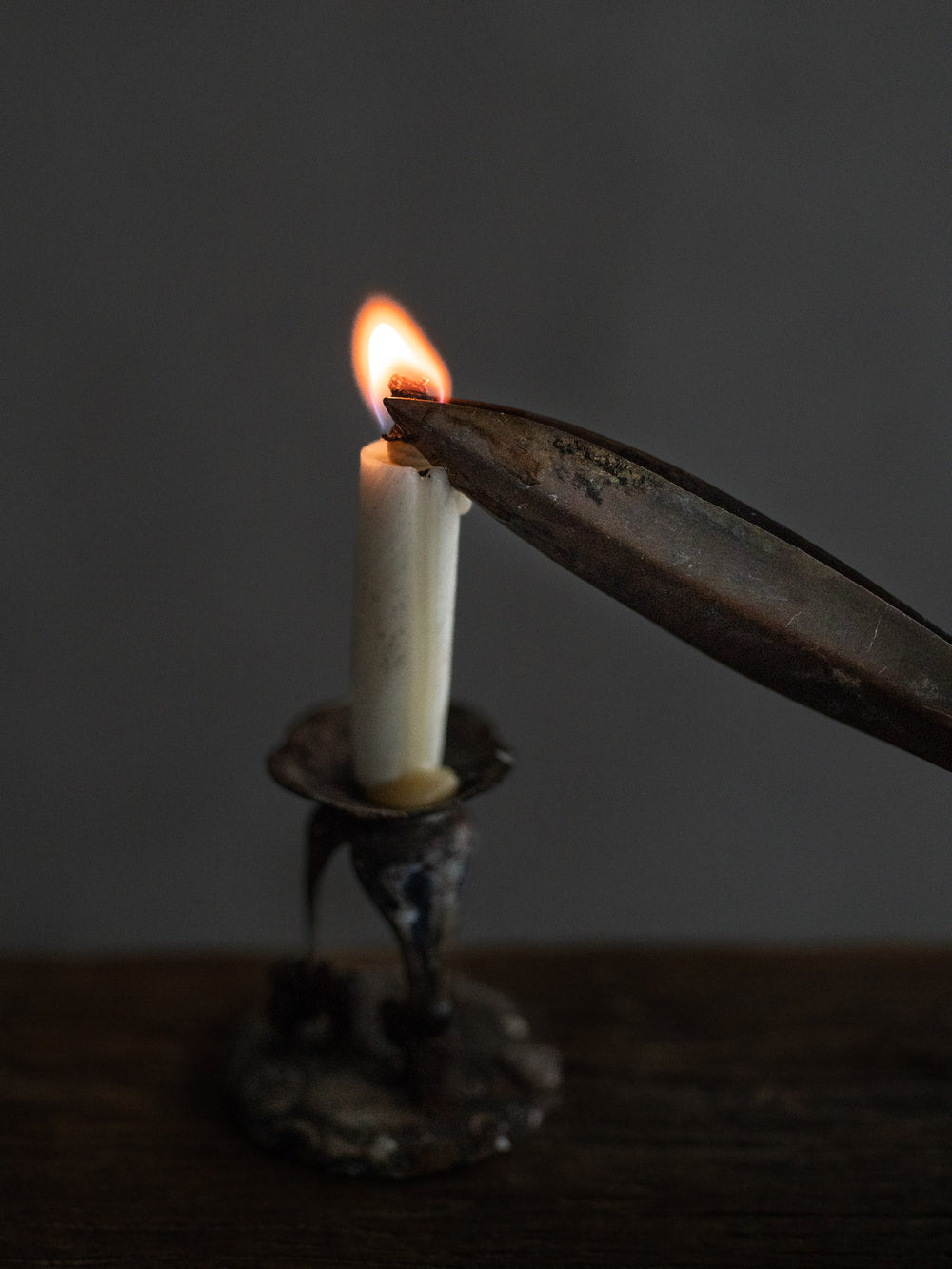 Antique Brass Candle Snuffer