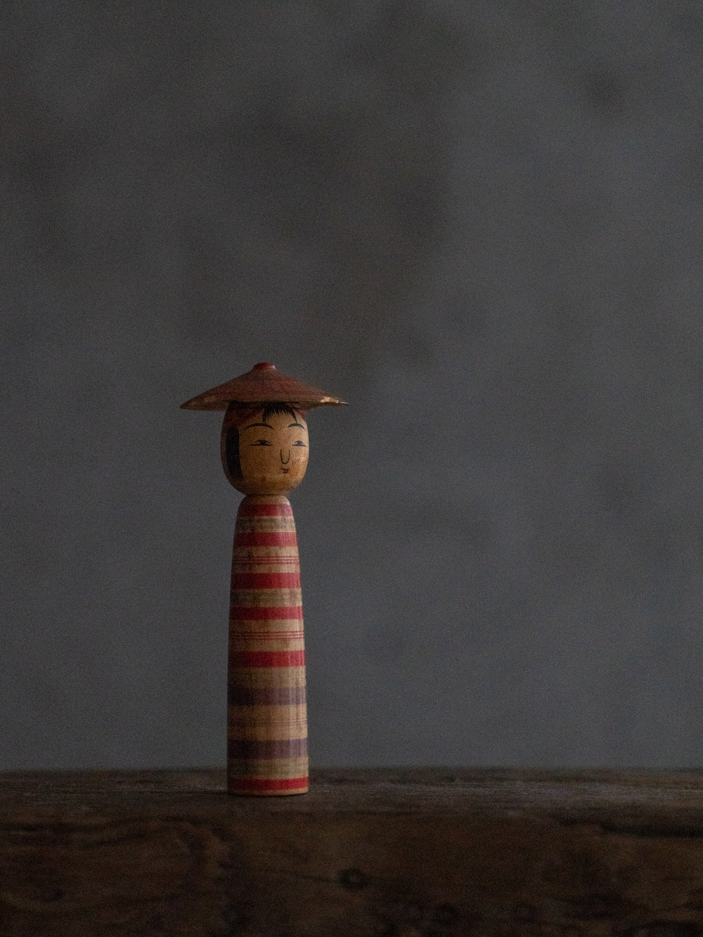 Vintage Kokeshi Doll - Small Hat
