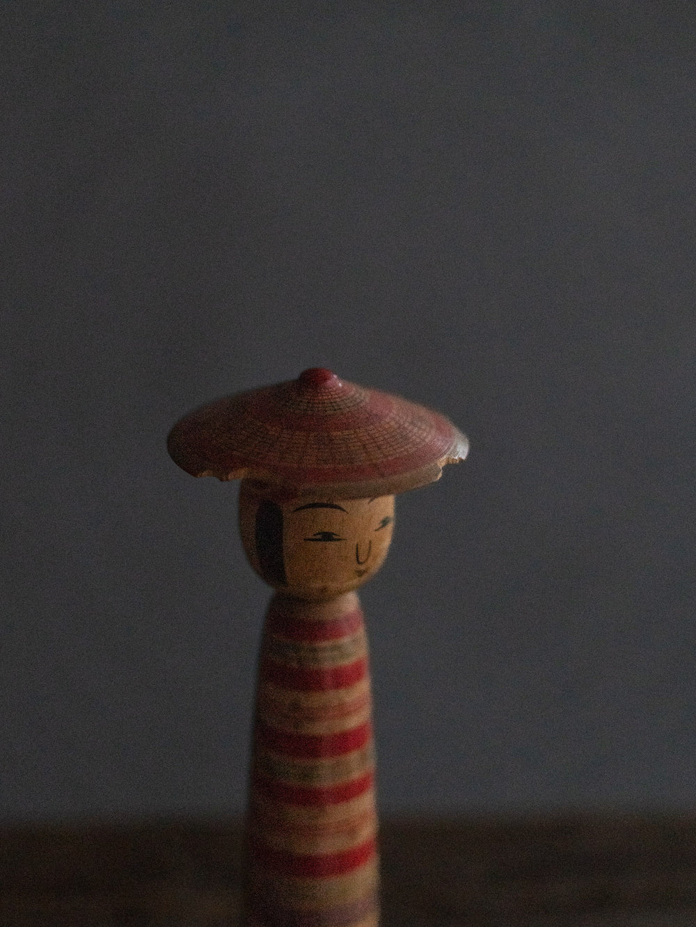 Vintage Kokeshi Doll - Small Hat