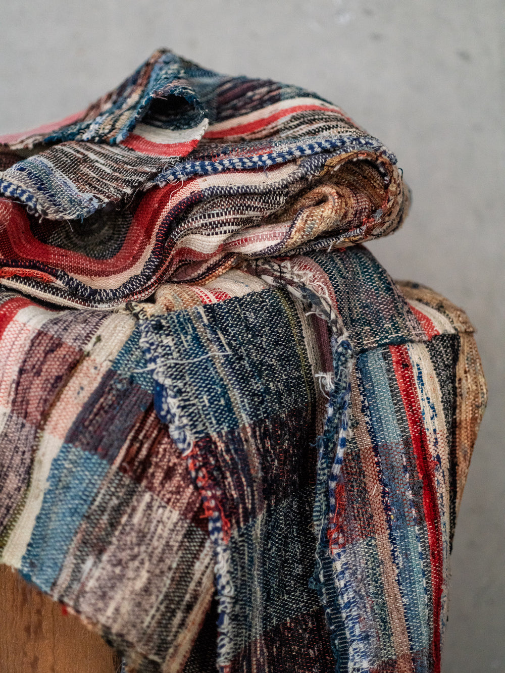 Vintage Japanese Sakiori Boro Textile