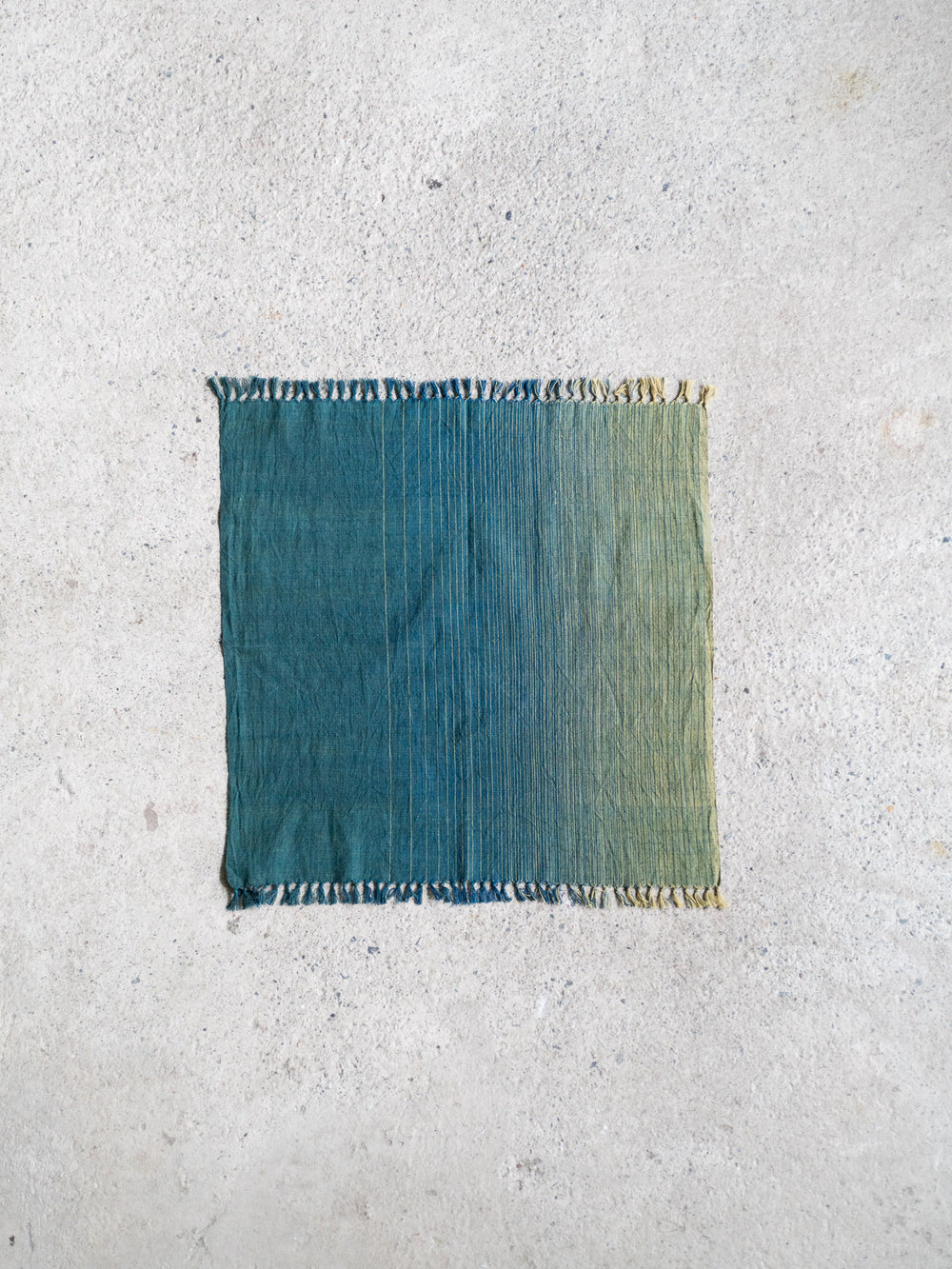 Striped Cotton Hand Towel – Green