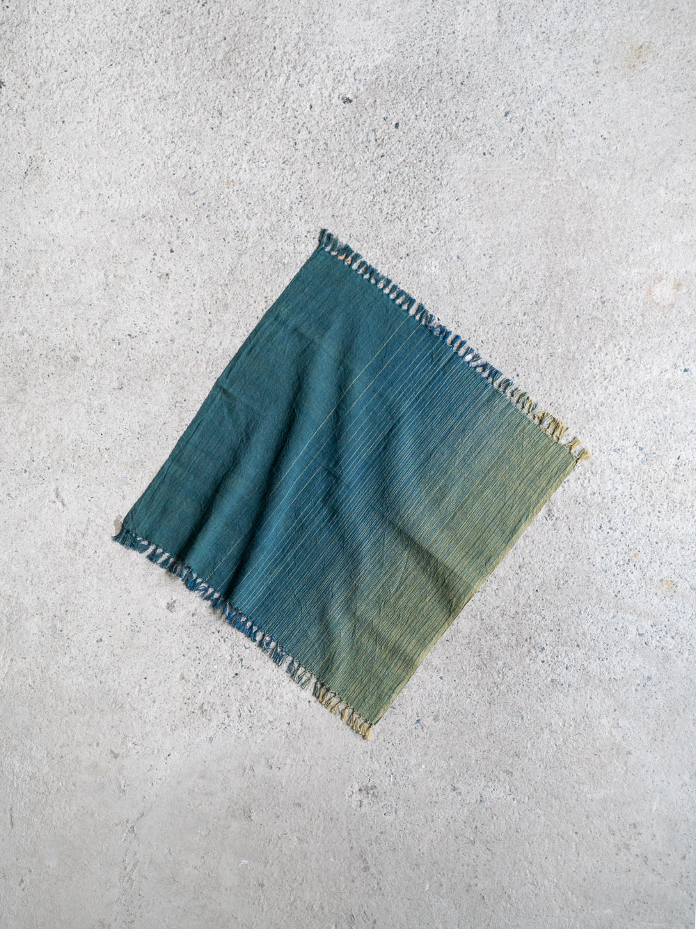 Striped Cotton Hand Towel – Green