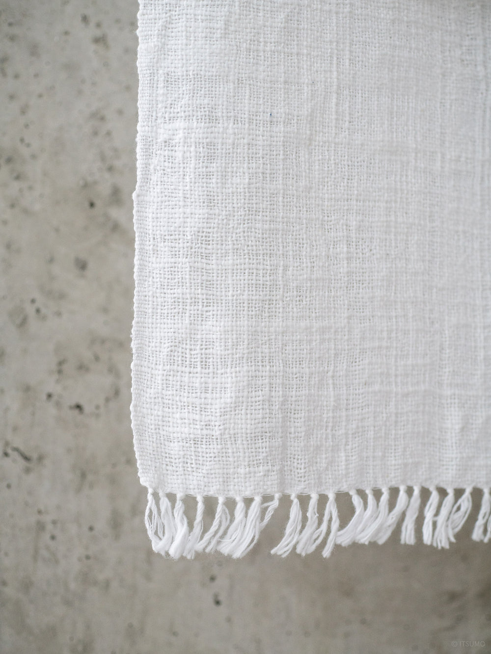 Handwoven Cotton Face Towel – White