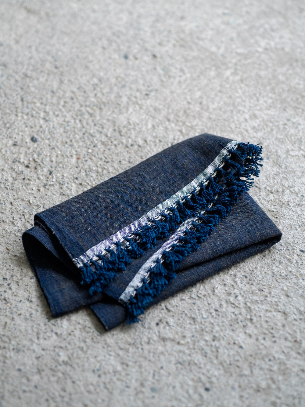 Khadi Cotton Hand Towel – Indigo