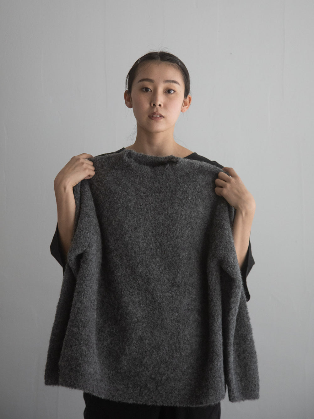 Alpaca Loop Knit Sweater - Grey