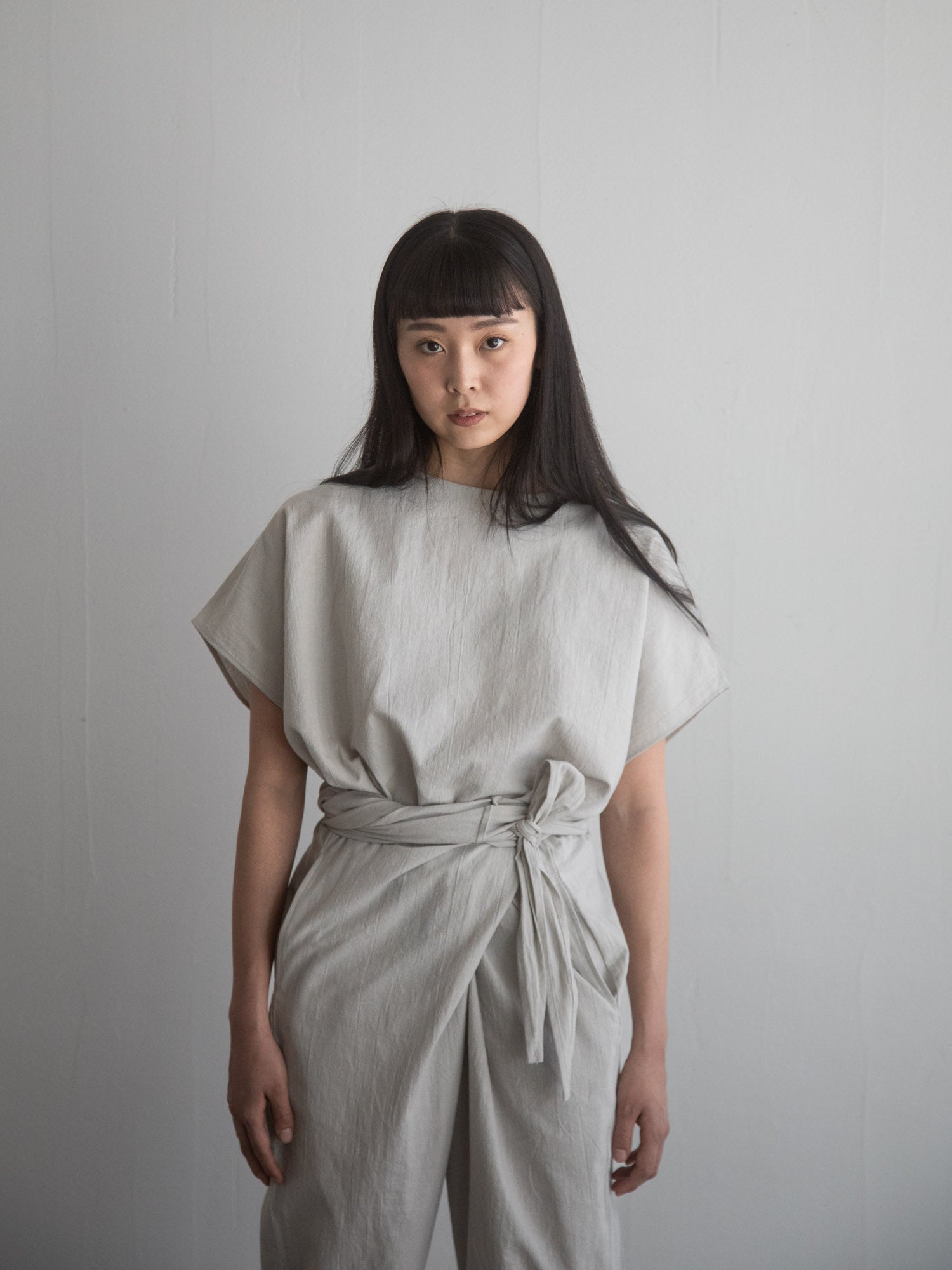 Cotton Flax Poplin Folk Top