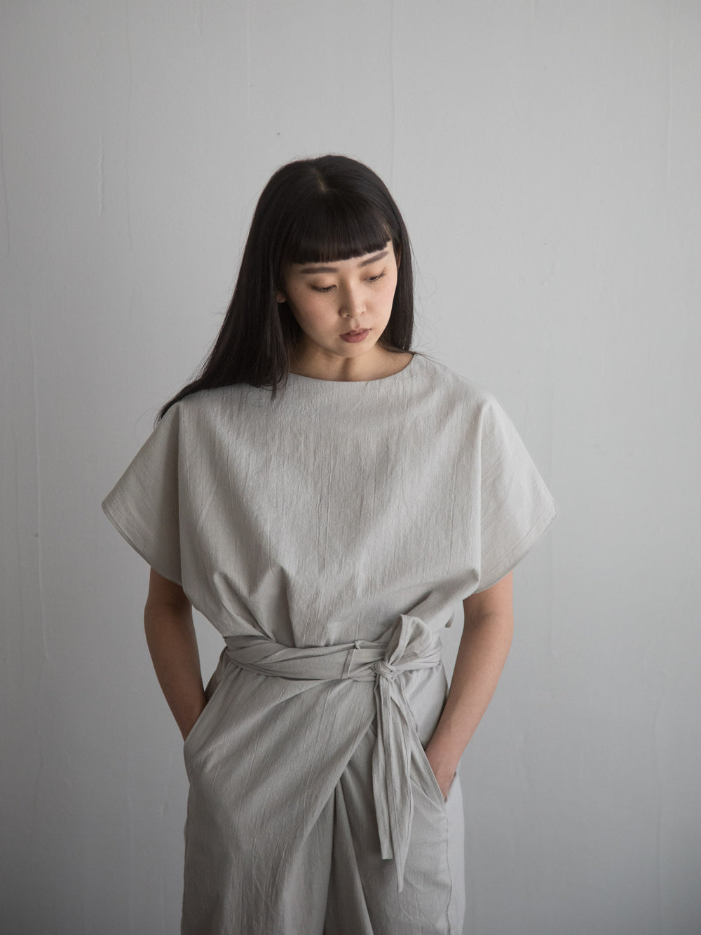 Cotton Flax Poplin Folk Top