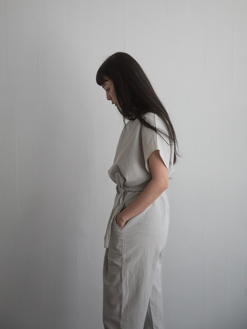 Cotton Flax Poplin Folk Top