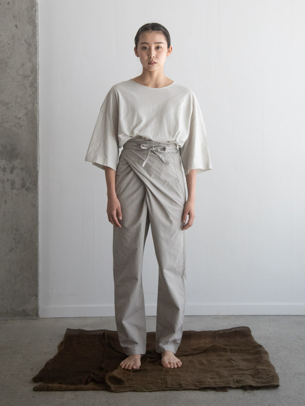 Organic Cotton Wrapped Pants Violet Ash