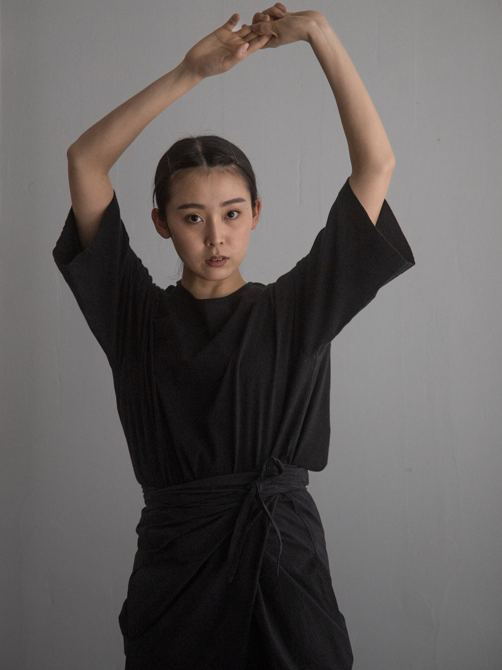 Organic Cotton Wrapped Pants Black