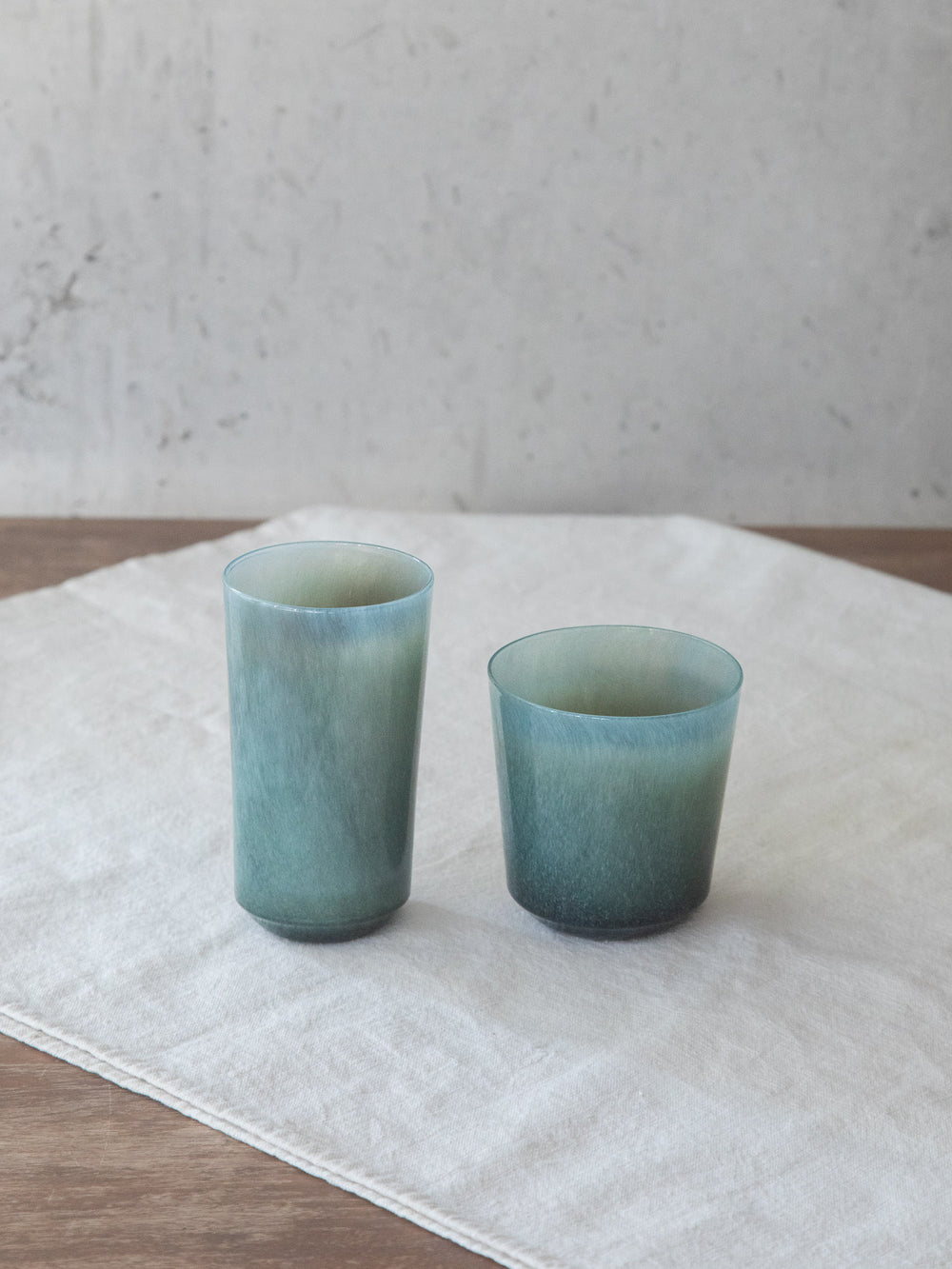 Fresco Dan Glass Cup – Blue