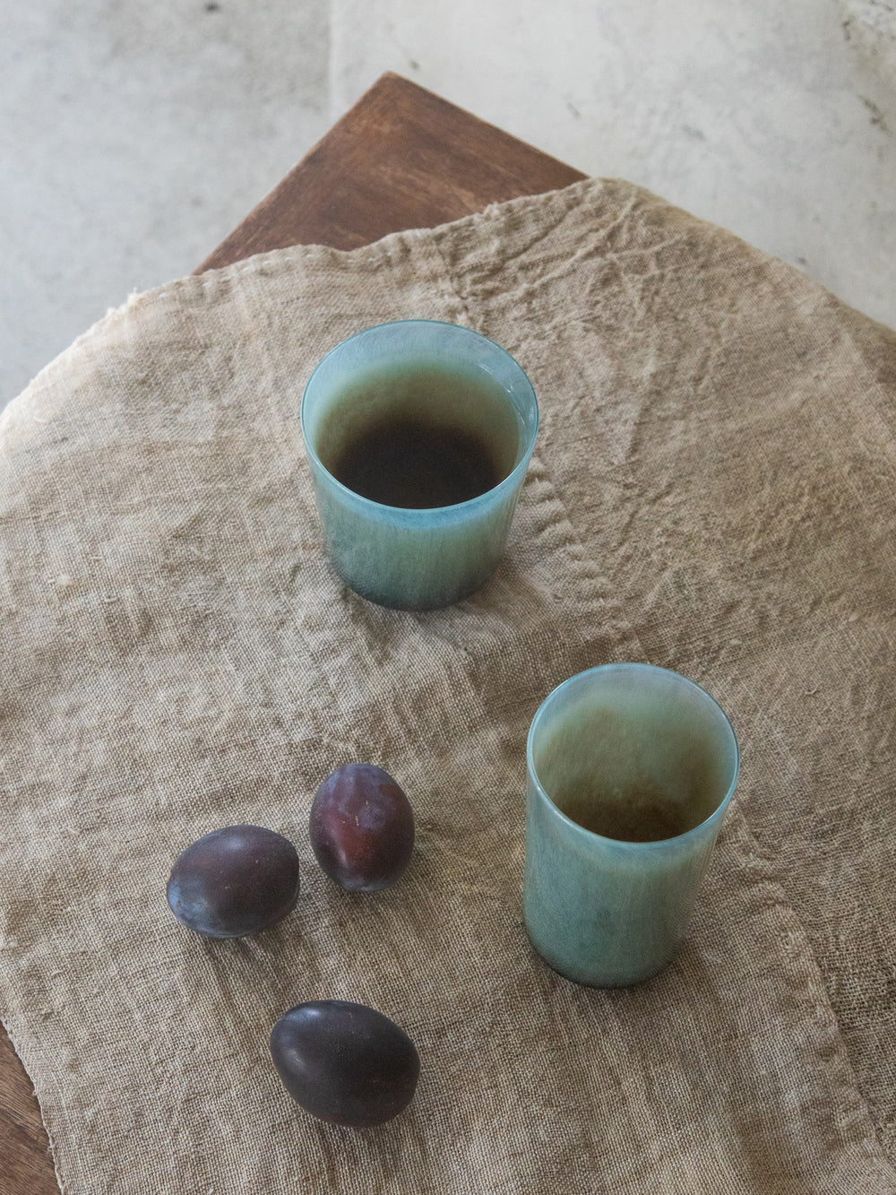 Fresco Dan Glass Cup – Blue