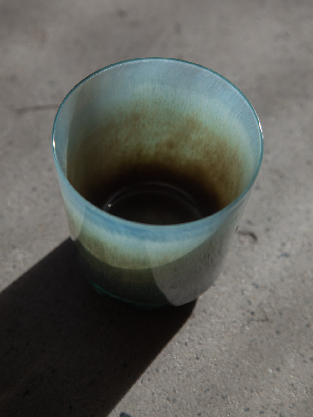 Fresco Dan Glass Cup – Blue