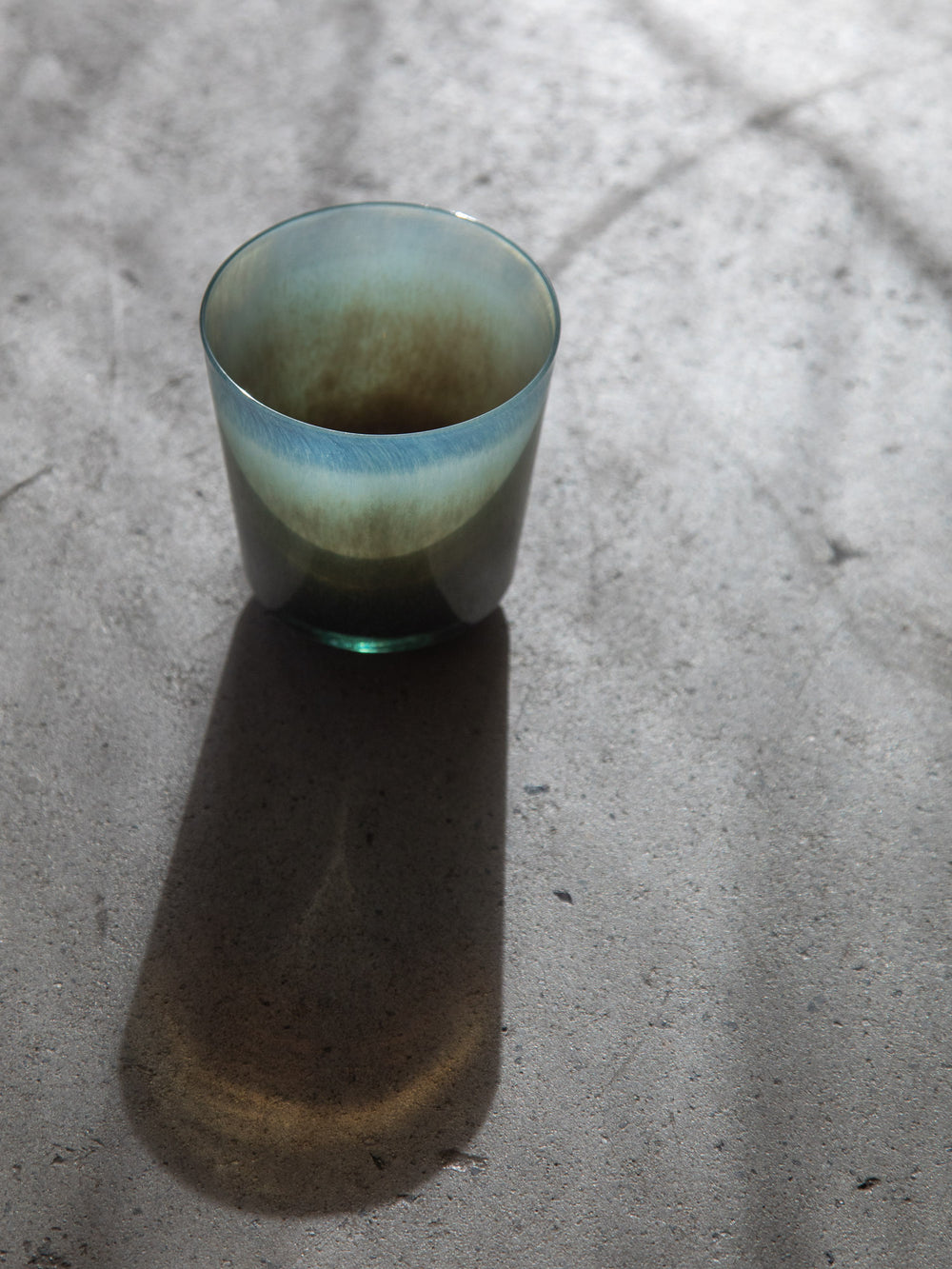 Fresco Dan Glass Cup – Blue