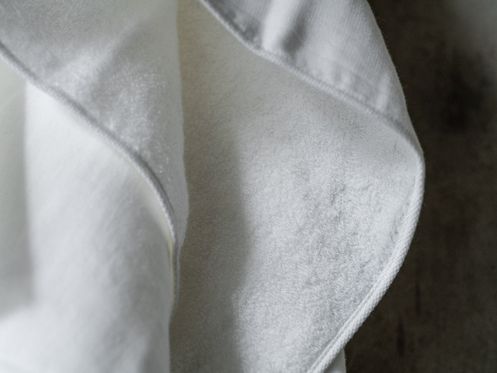 Gauze & Pile Towel – White