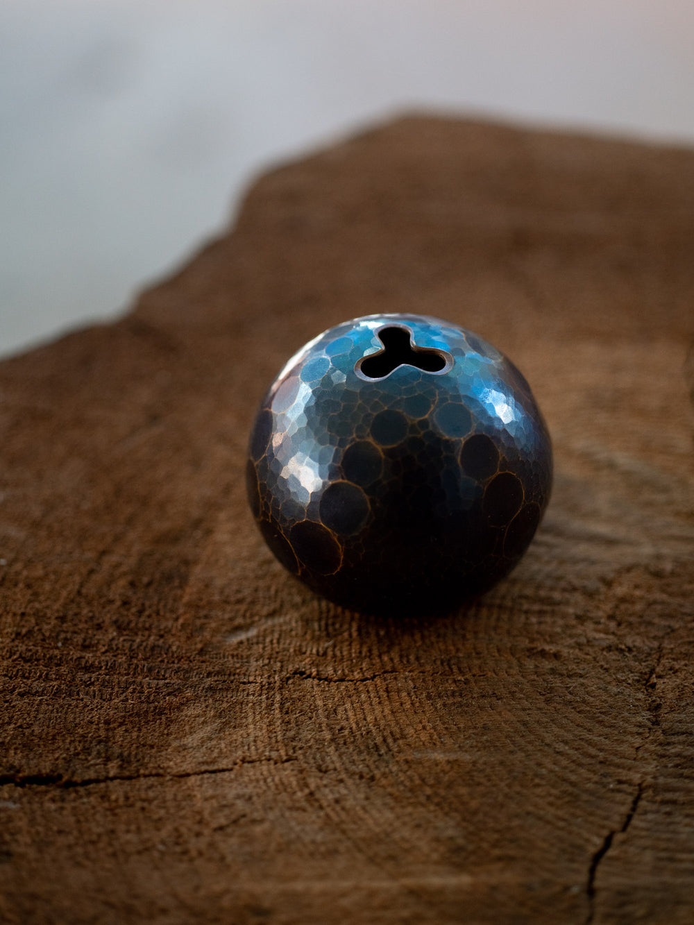 Copper Flower Ball - Blue