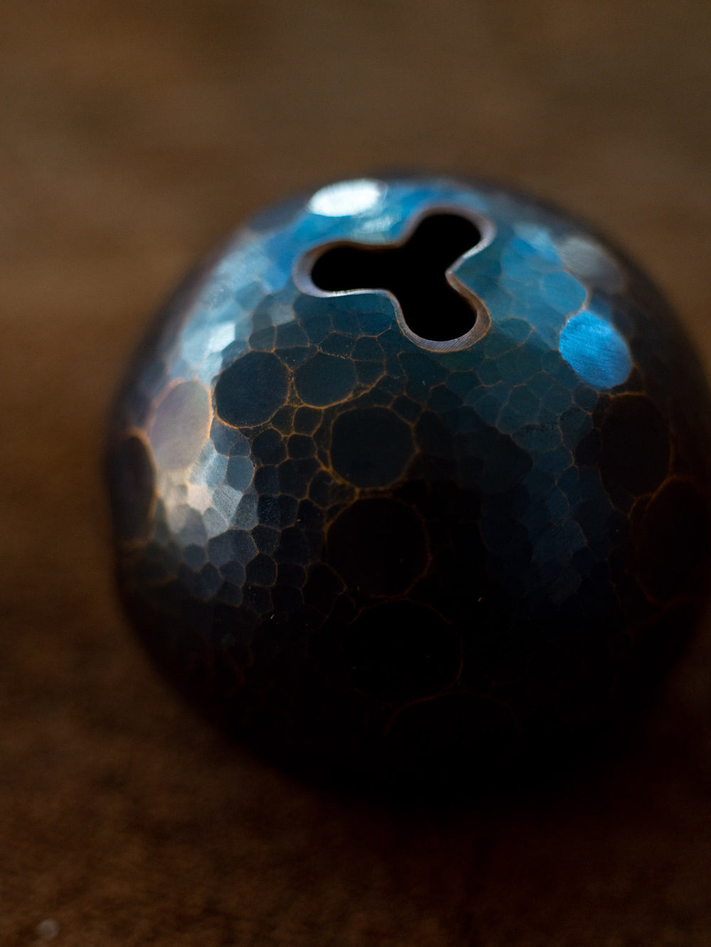 Copper Flower Ball - Blue