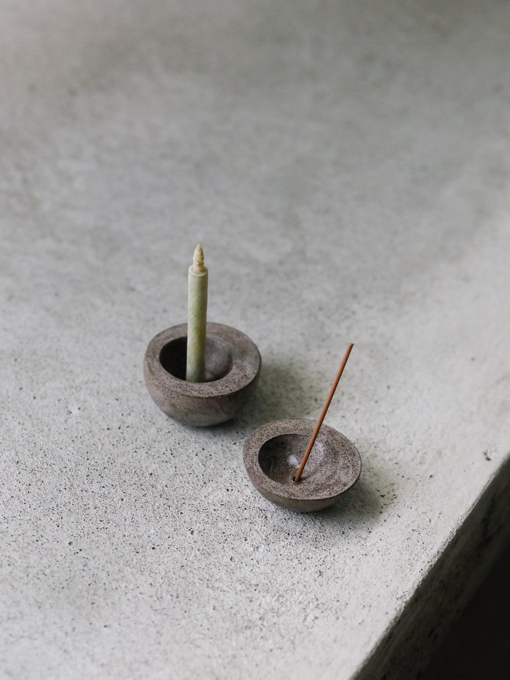 Kodama Ceramic Candle and Incense Holder