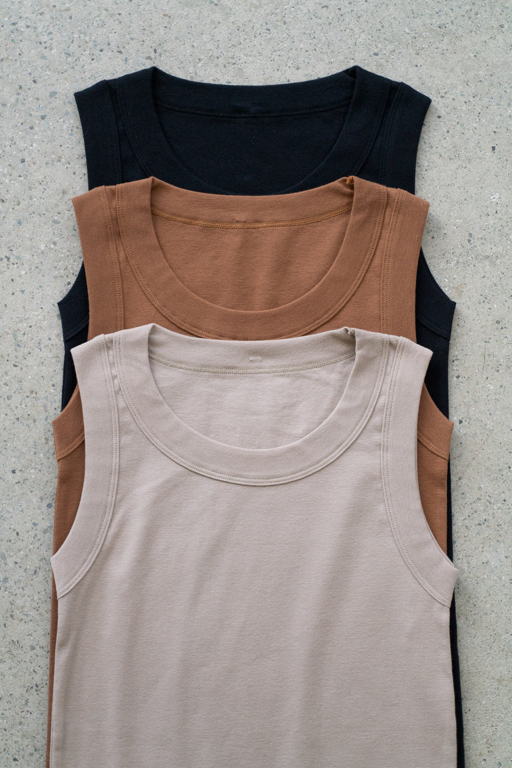 Cotton Tank Top - Black