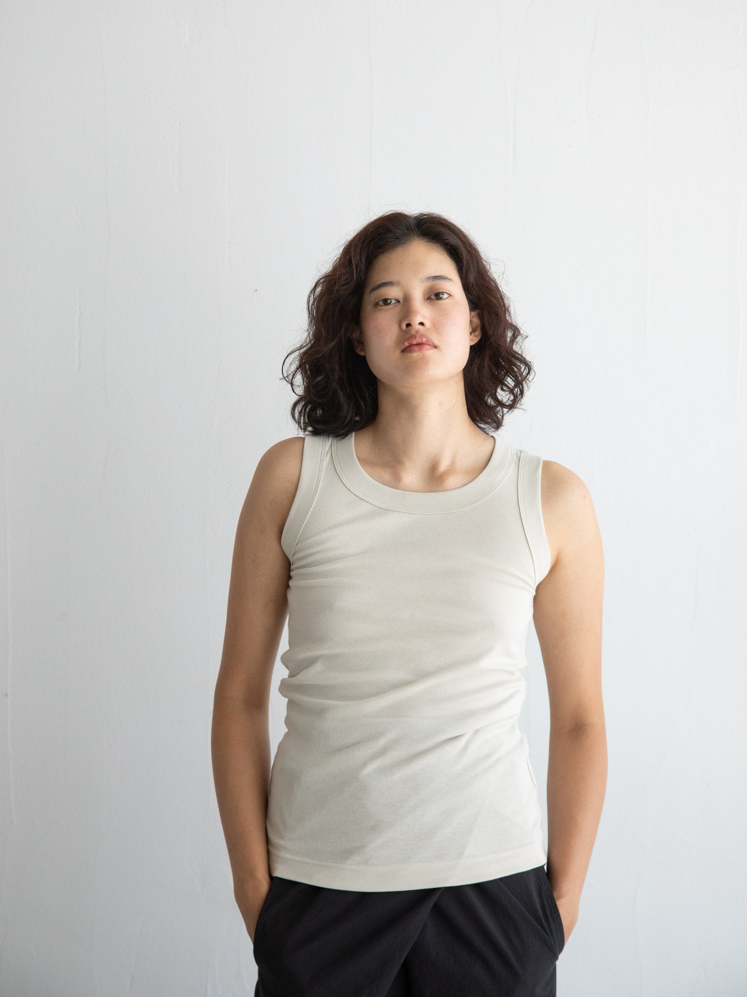 Cotton Tank Top - Ivory