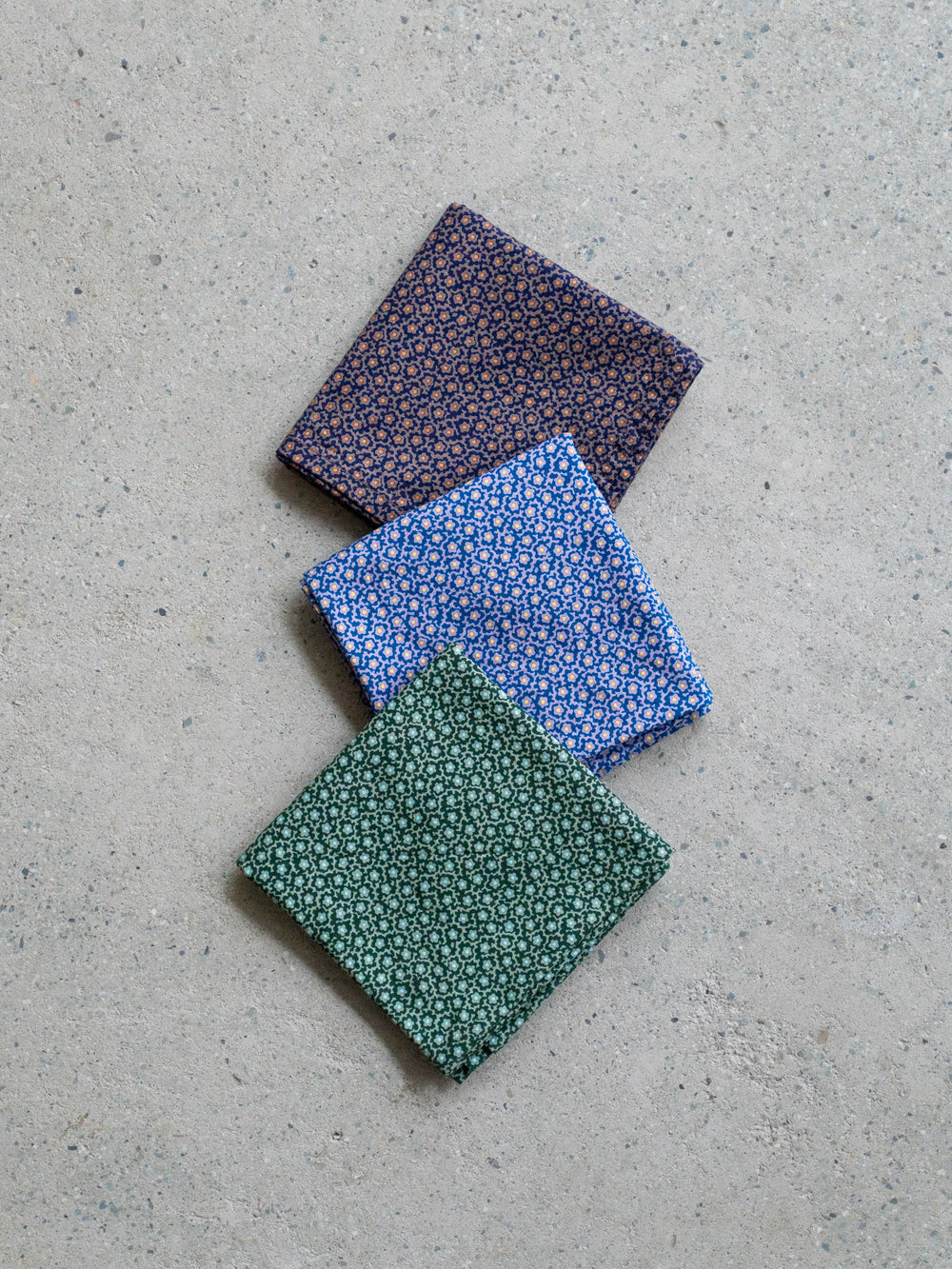 Flower Print Handkerchief