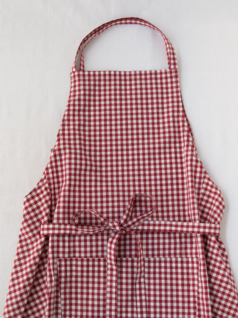 Homspun Apron – Gingham Red