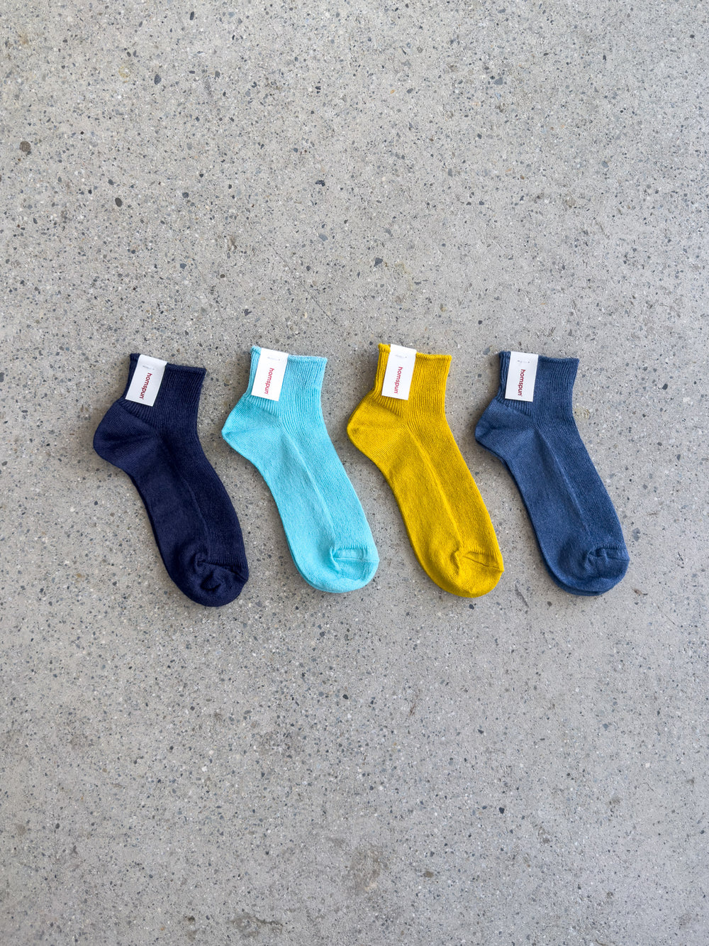 Simple Linen Short Socks