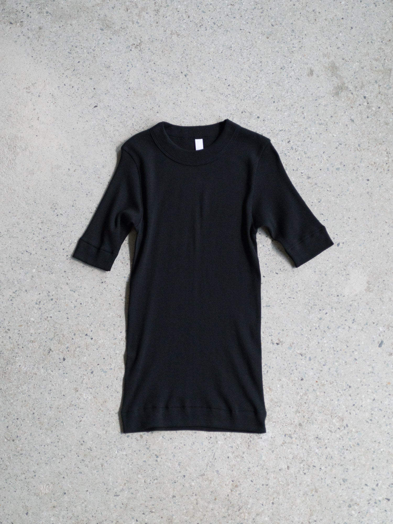 Crewneck Half Sleeve Shirt - Black