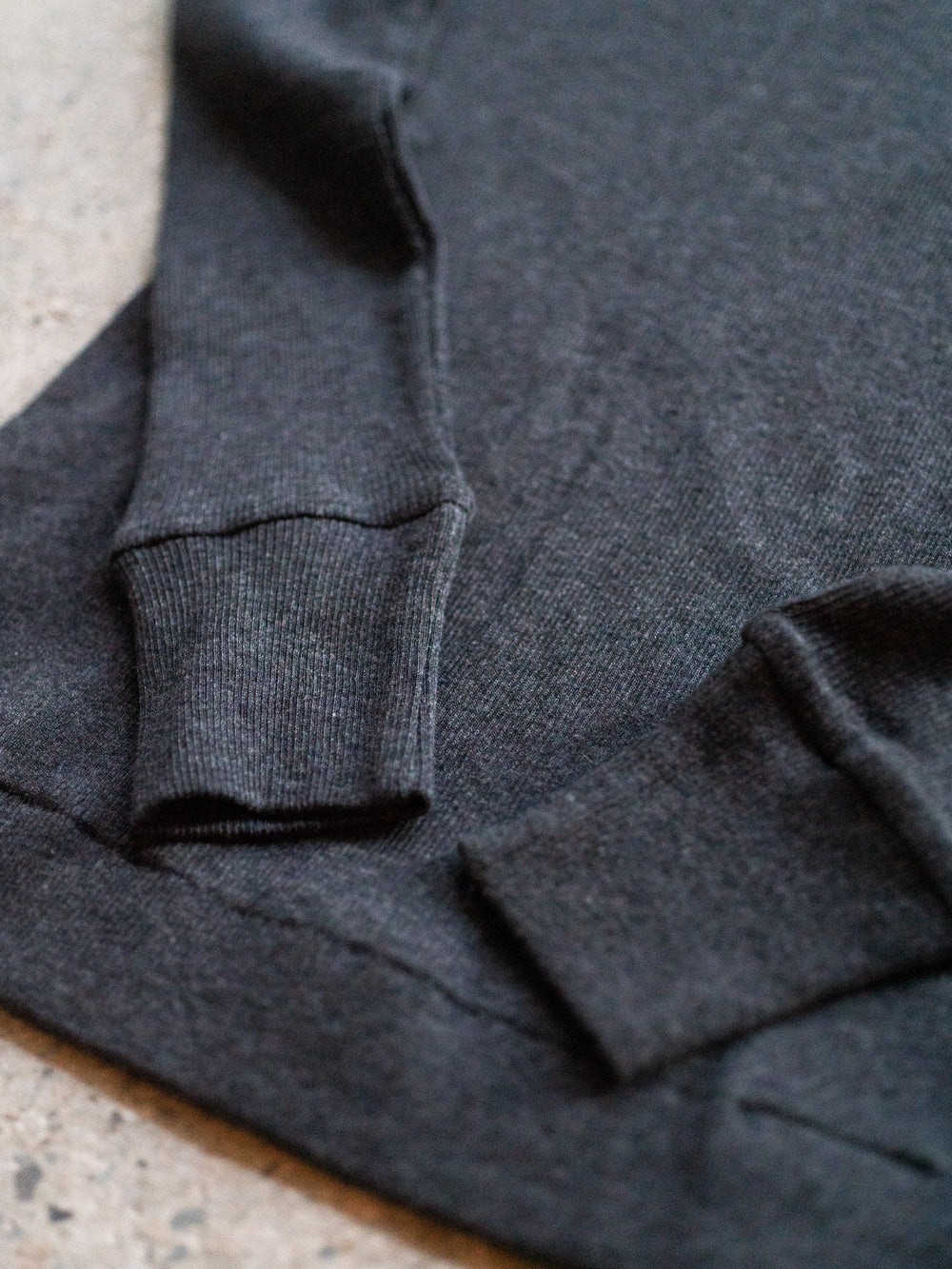 Ribbed Cotton Crewneck Shirt - Charcoal