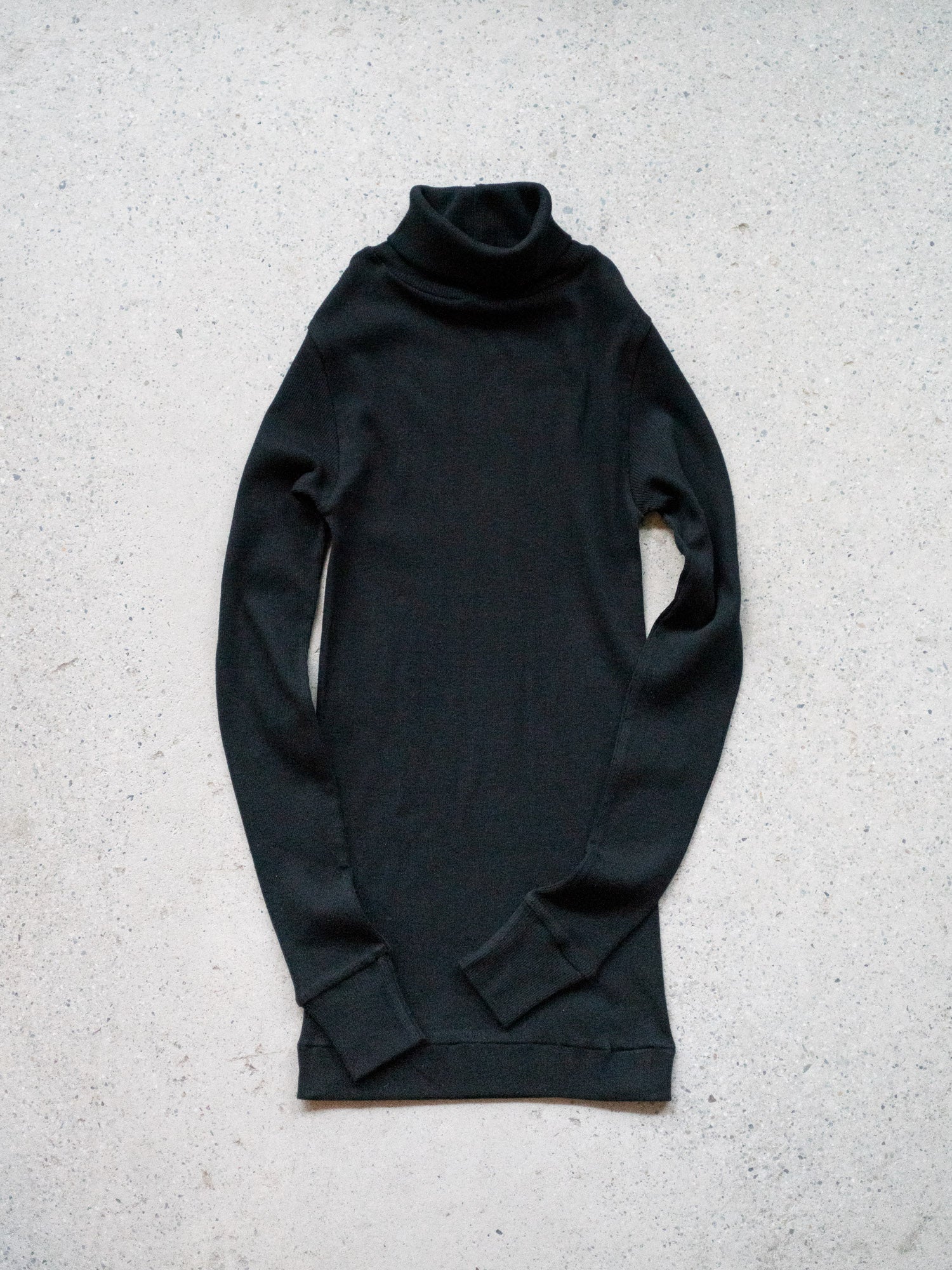 Black ribbed turtleneck store sweater