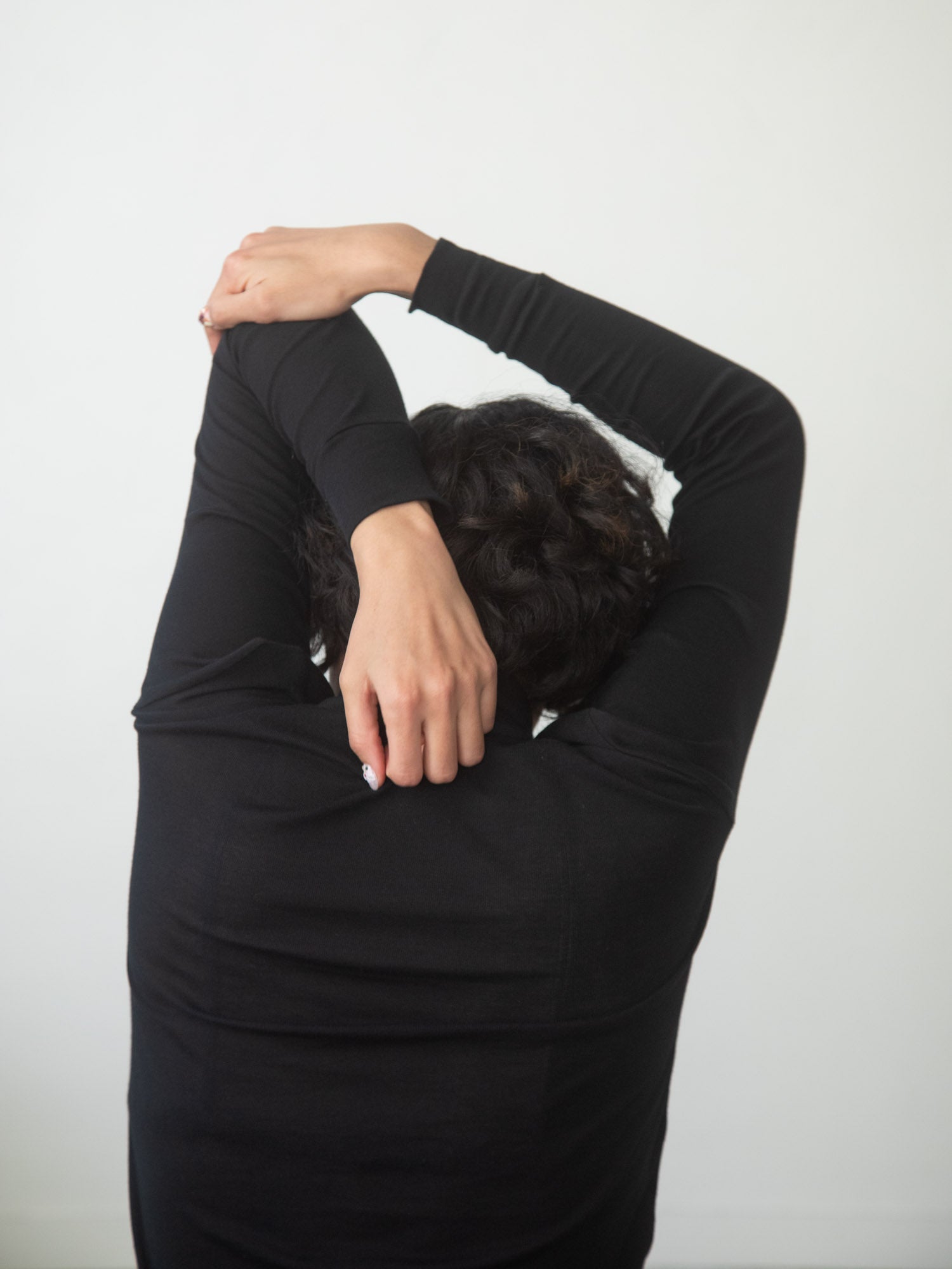 Thin Cotton Turtleneck Shirt - Black