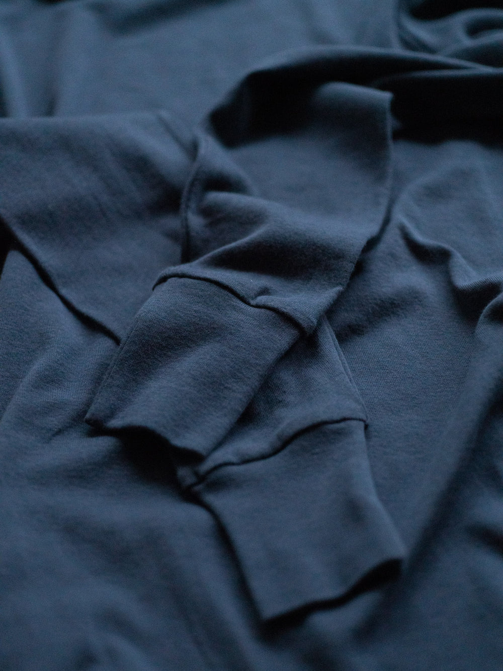 Thin Cotton Turtleneck Shirt - Slate