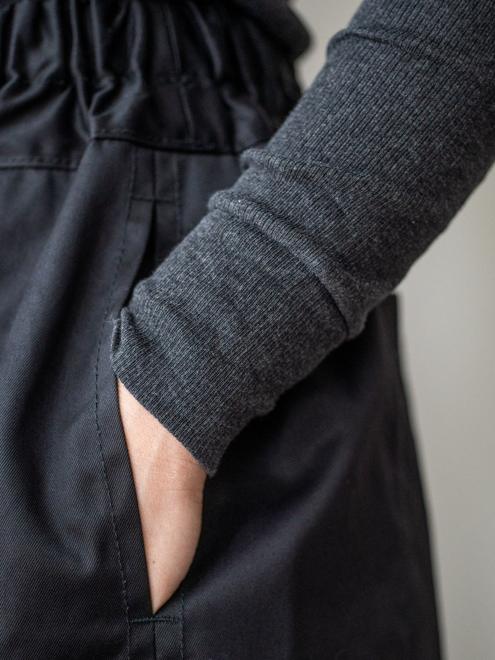 Ribbed Cotton Turtleneck Shirt