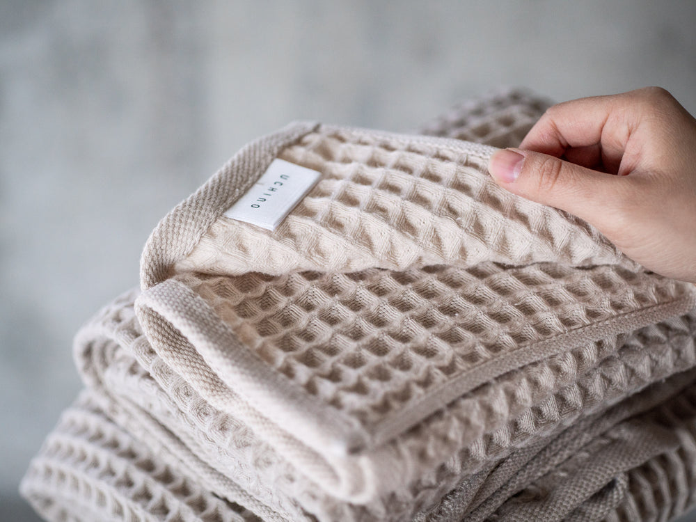 Air Waffle Towel – Beige