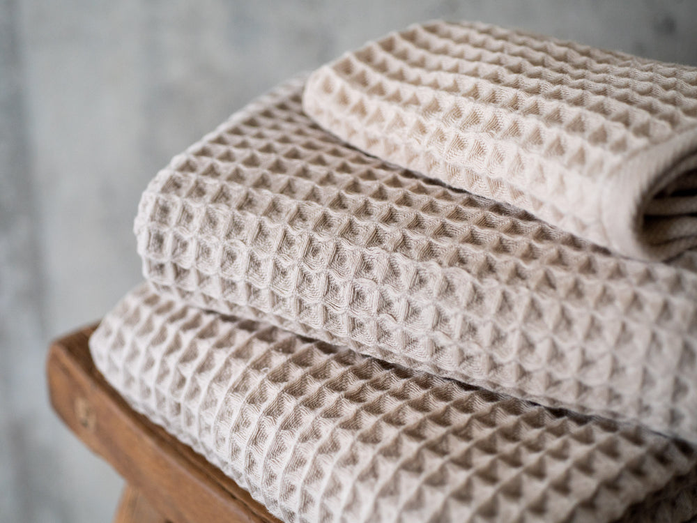 Air Waffle Towel – Beige