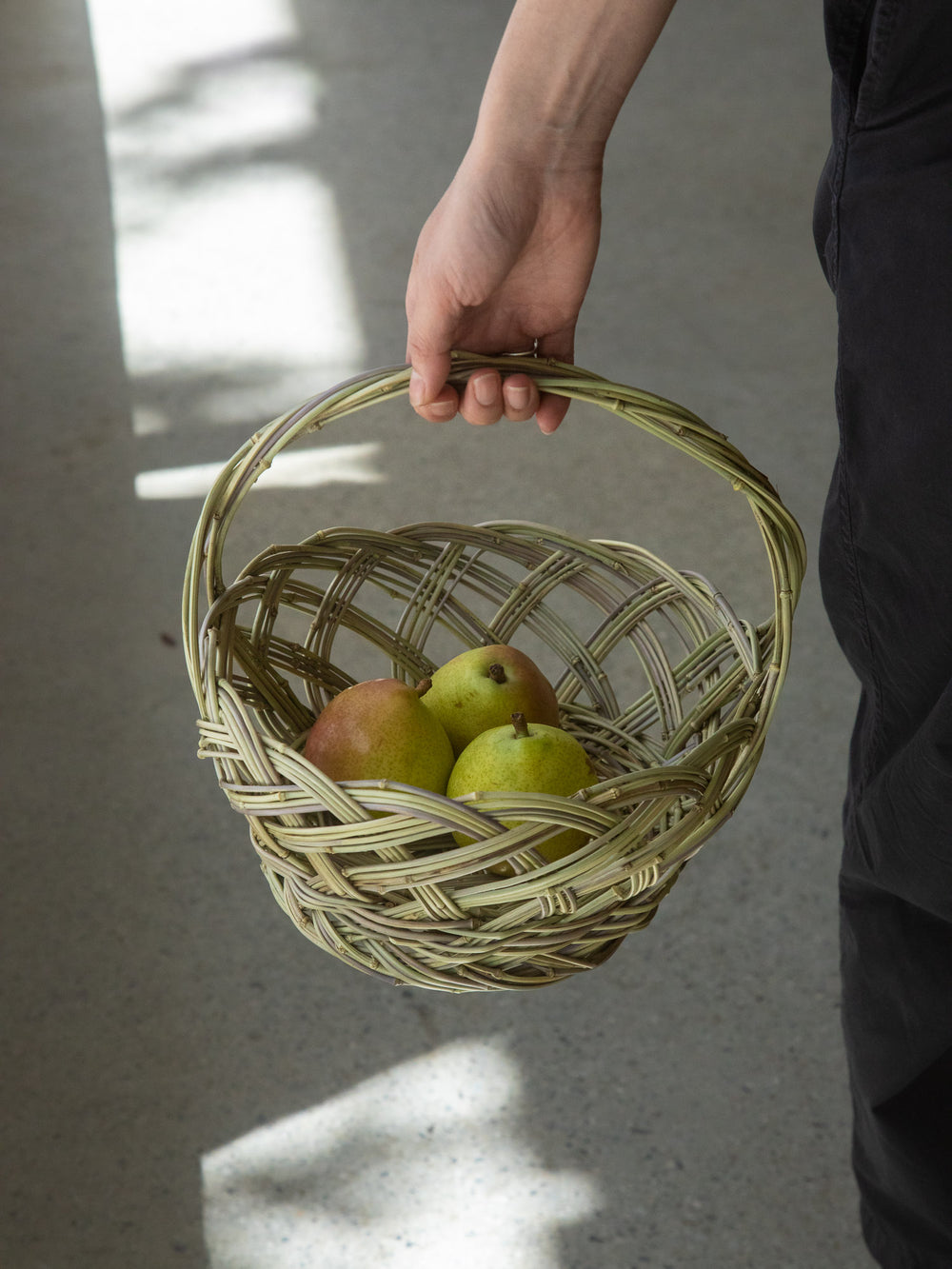 Kanchiku Bamboo Basket with Handle