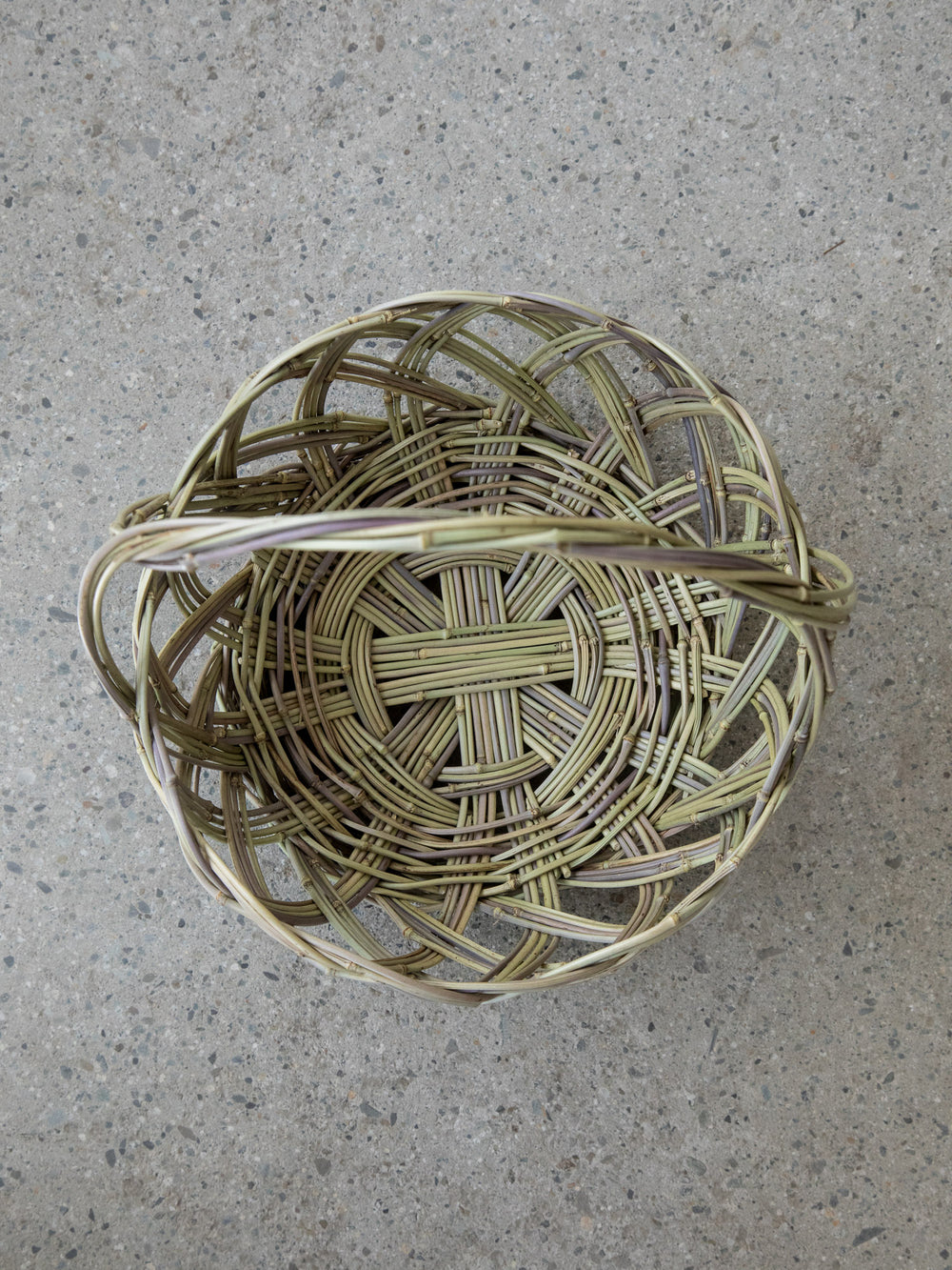 Kanchiku Bamboo Basket with Handle