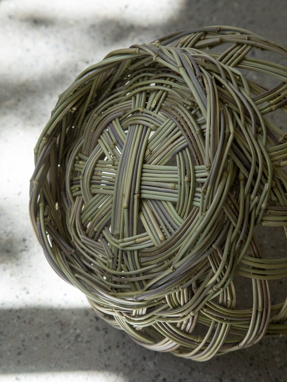 Kanchiku Bamboo Basket with Handle