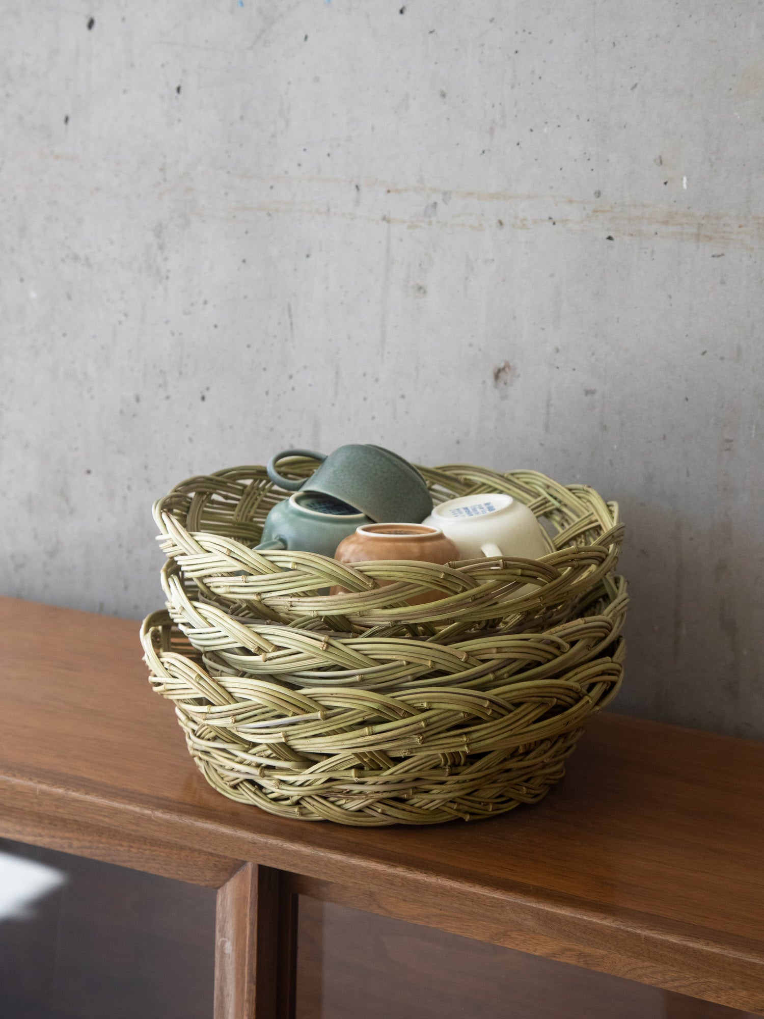 Kanchiku Bamboo Round Basket