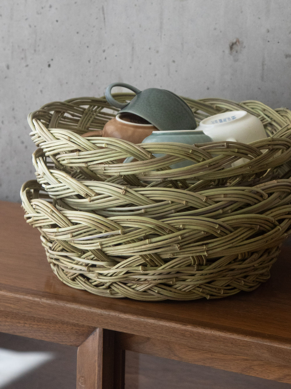 Kanchiku Bamboo Round Basket