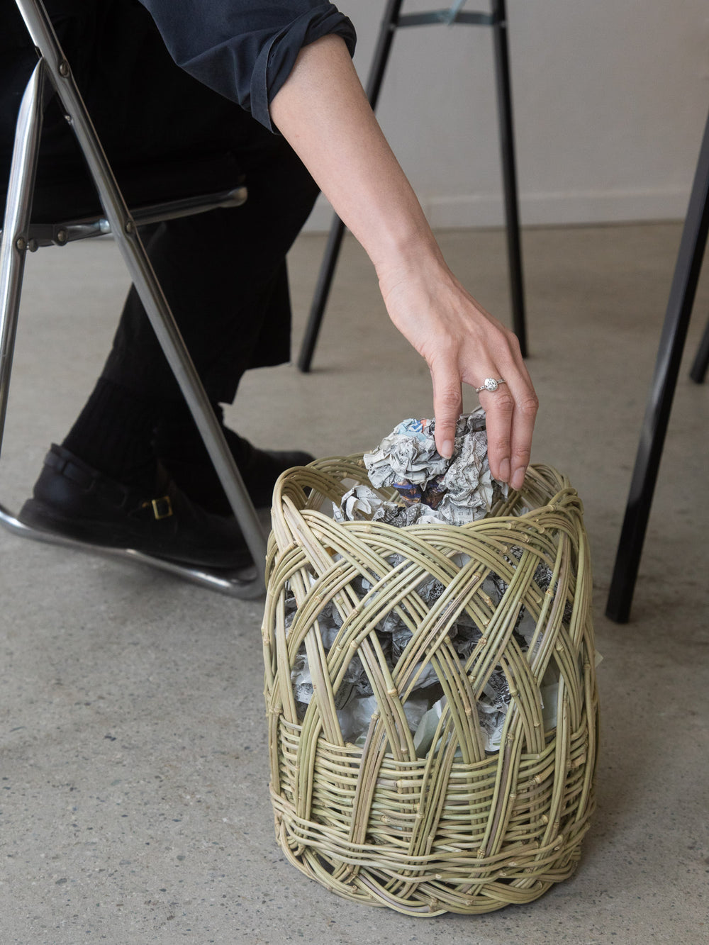 Kanchiku Bamboo Tall Basket