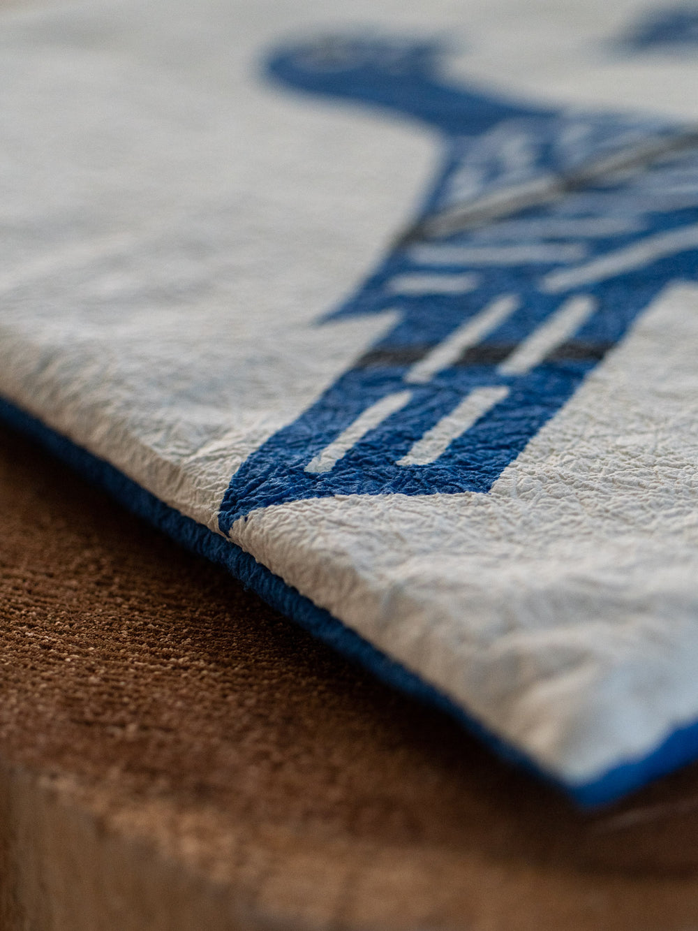 Washi Kakuza Paper Cushion – Blue Bird