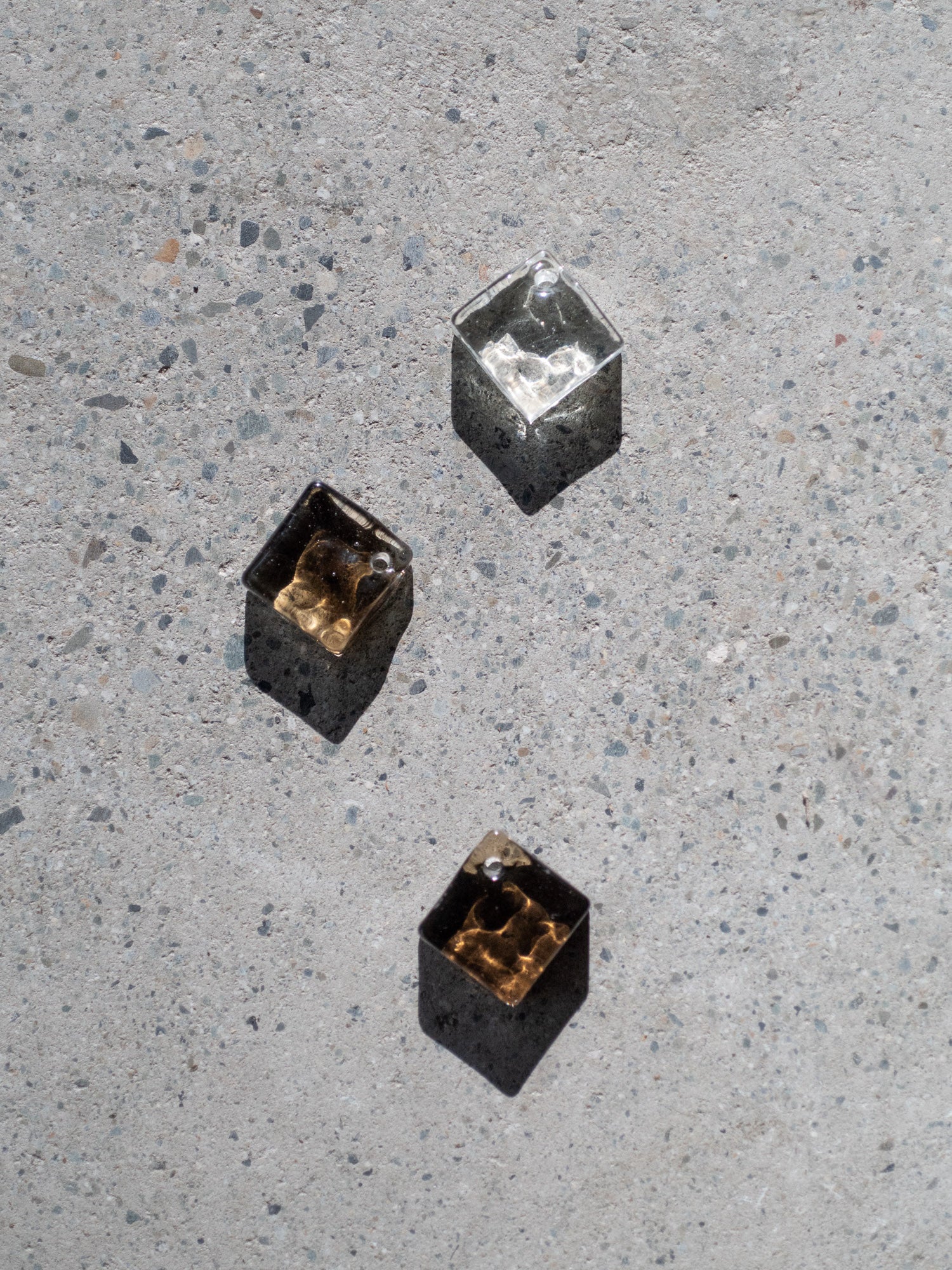 Glass Square Incense Holder