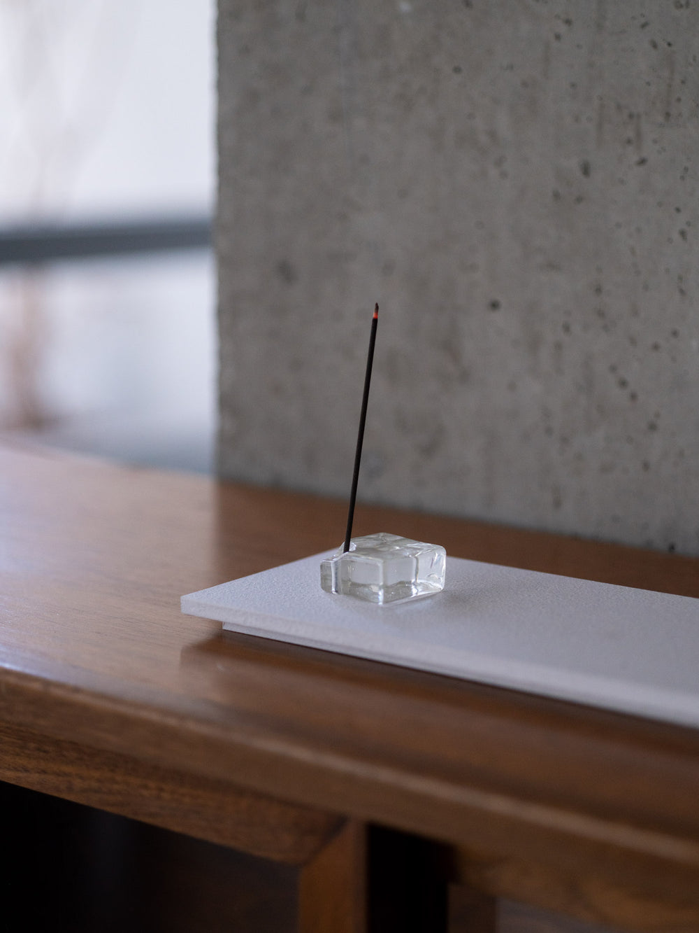 Glass Square Incense Holder