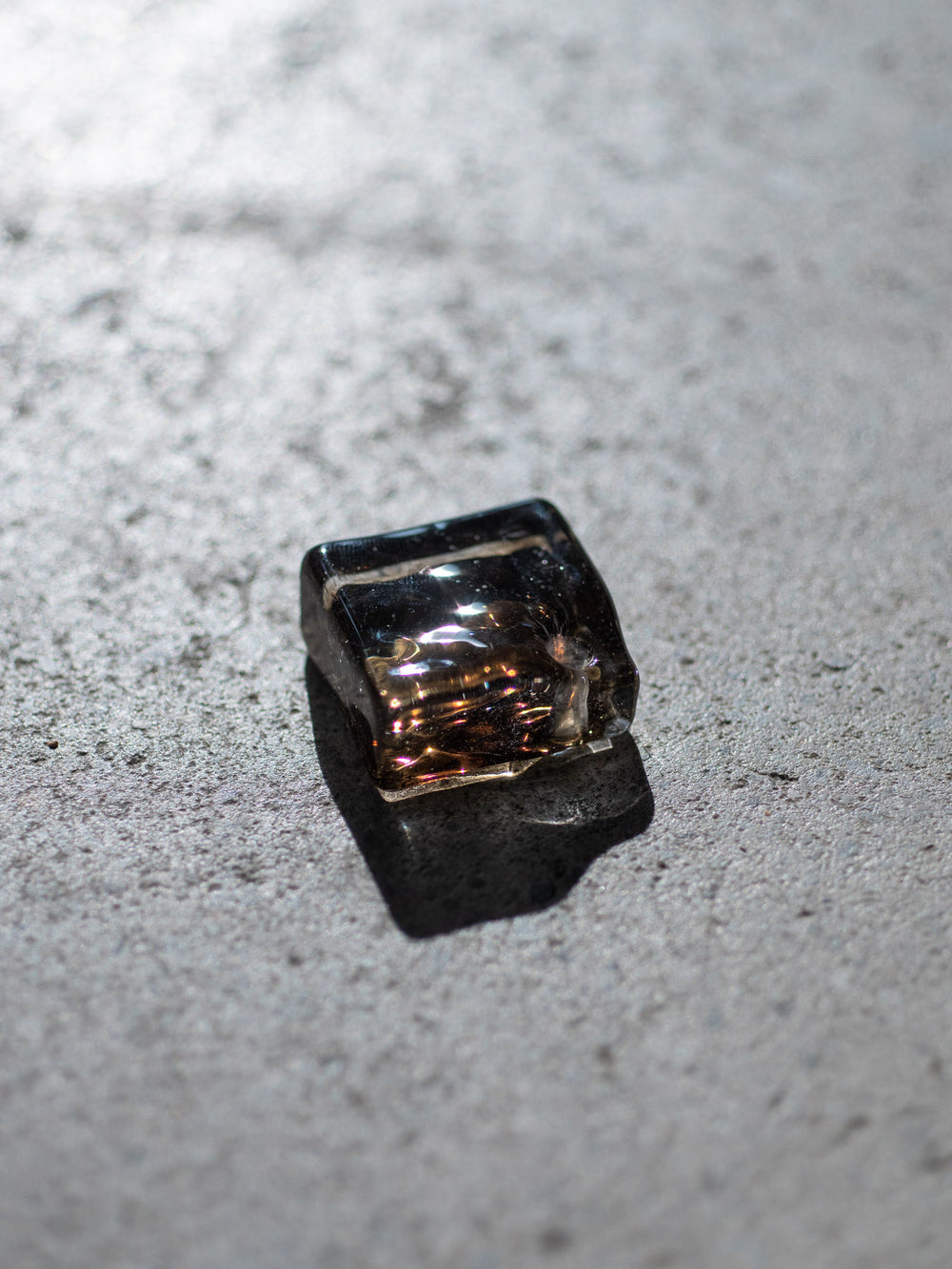 Glass Square Incense Holder