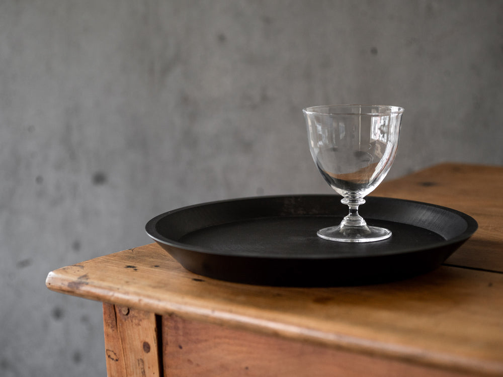 Masashi Ifuji Round Tray – Veg-dyed Black