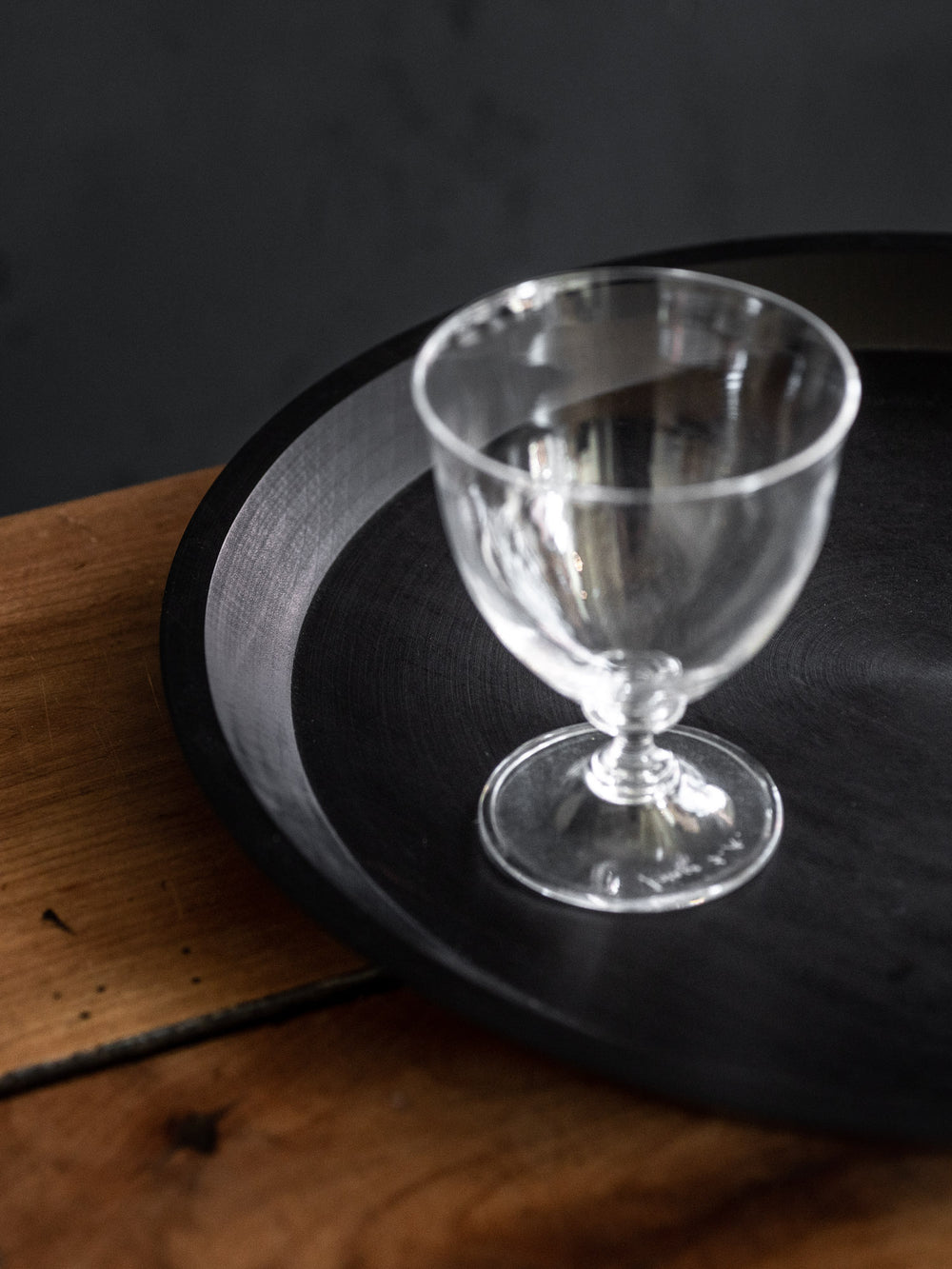 Masashi Ifuji Round Tray – Veg-dyed Black