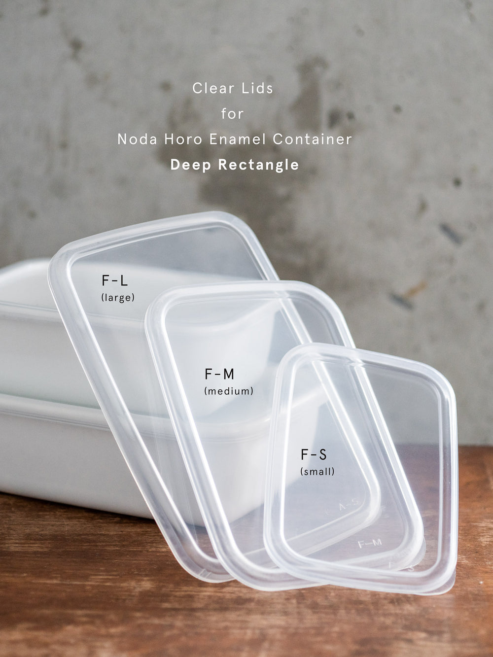 Noda Horo Clear Lids