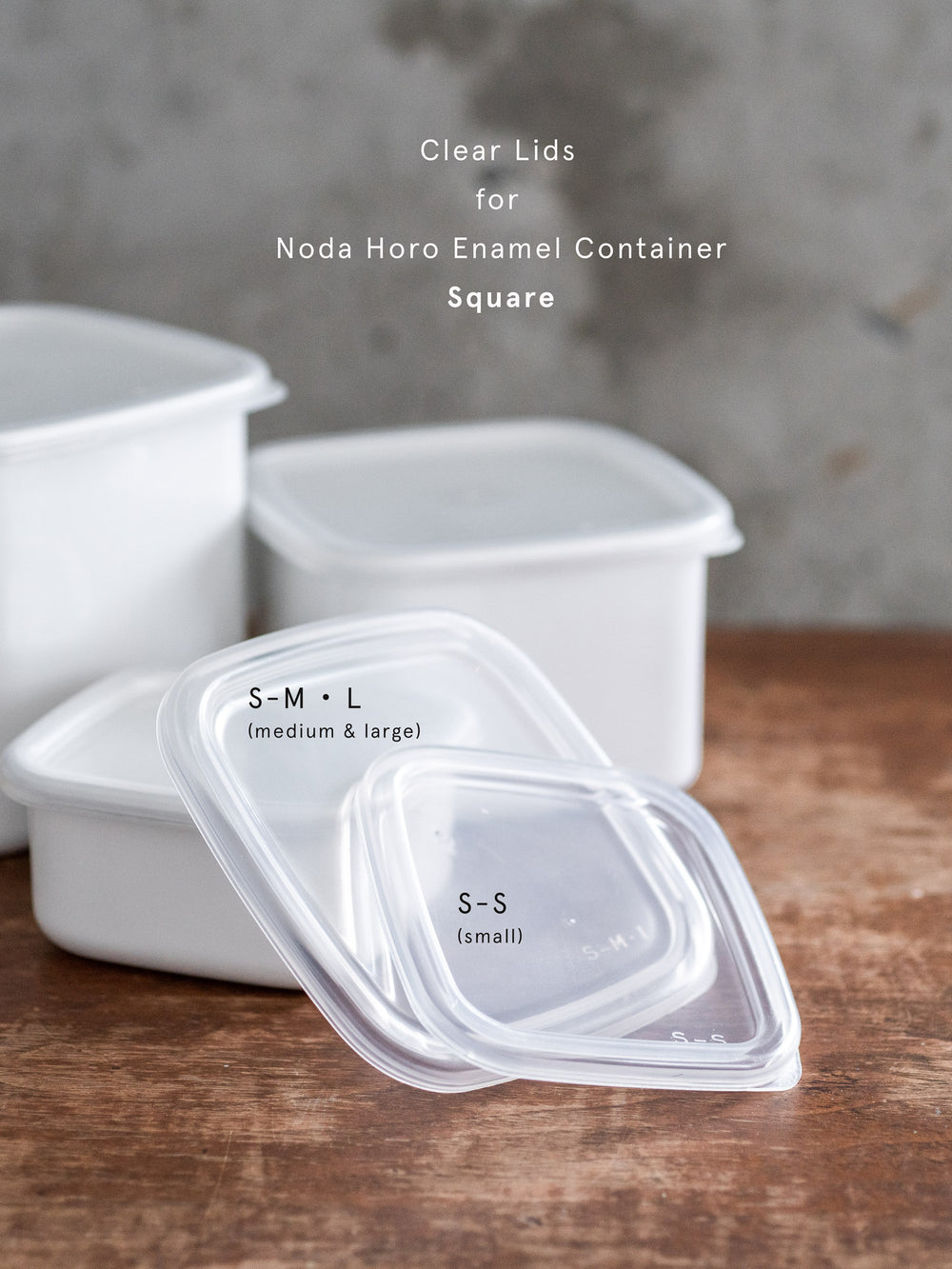 Noda Horo Clear Lids